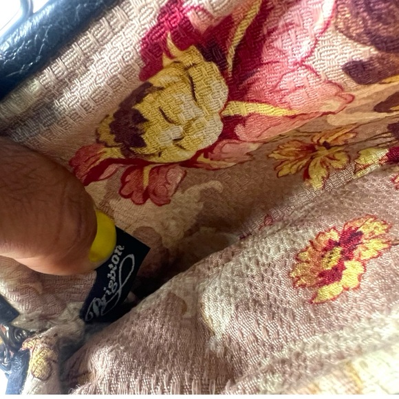 Brighton Elegant Black Floral Clutch Crossbody - Picture 6 of 8